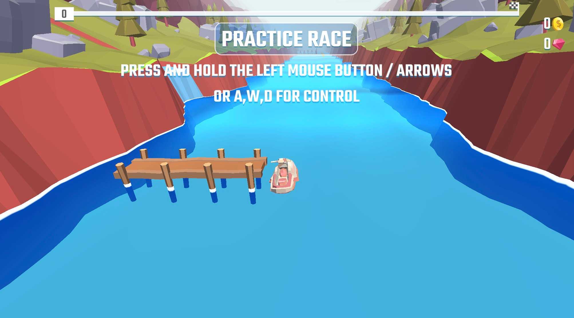 Jetski Race water racing gameplay with jet ski jumping over waves and collecting coins