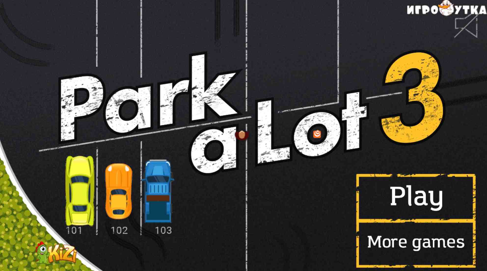 Park a Lot 3 valet parking game showing numbered parking spots and time management gameplay with customer service