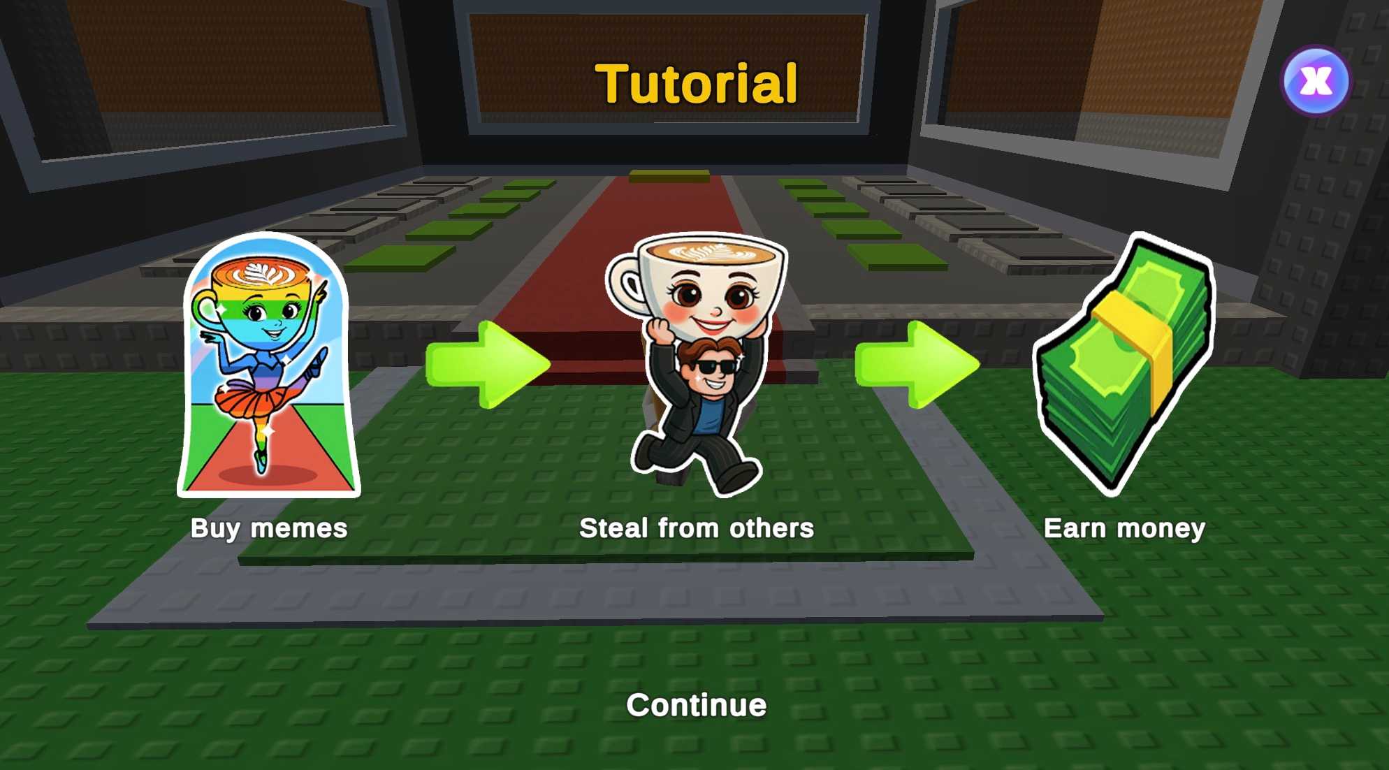 Steal Brainrots multiplayer tycoon game showing base defense and Brainrot character collection
